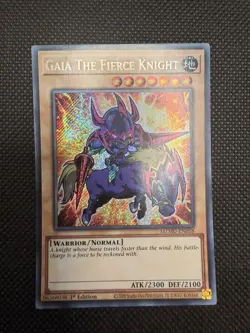 Gaia the Fierce Knight (Secret Rare) - MZMU-EN058 - Yu-Gi-Oh TCG - Image 1