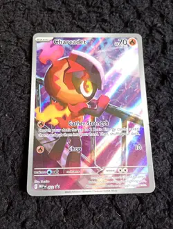 Pokemon TCG Charcadet MEP 22 ETB black Star Promo Illustration Rare NM - Image 1
