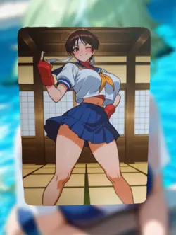 Sakura Kasugano Street Fighter Anime Waifu Sexy Goddess Doujin Lewd Hentai Card - Image 1