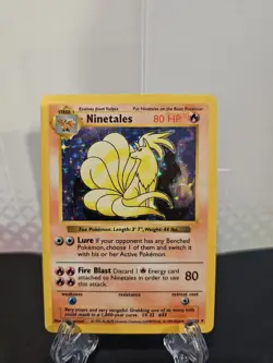 Shadowless Ninetales 012/102 Base Set Holo Vintage MP - Image 1
