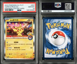 PSA 10 Taipei's Pikachu Promo 057/SV-P Pokemon Center 2023 Traditional Chinese - Image 1