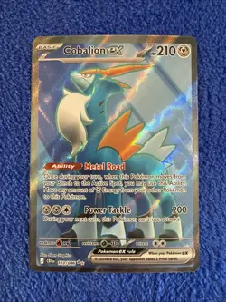 Pokemon Cobalion ex 103/086 Chaos Rising Full Art Ultra Rare Near Mint - Image 1