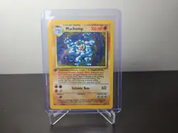 Machamp 8/102 Base First Edition Rare Holo Pokemon Card WOTC 1999 LP - Image 1