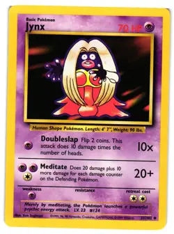 Pokemon TCG Jynx 31/102 Uncommon Base Set Unlimited VLP - Image 1