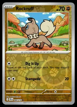 Rockruff 084/159 Common Journey Together Pokemon Reverse Holo Near Mint - Image 1