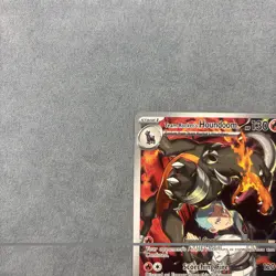 Team Rocket's Houndoom 191/182 Illustration Rare Destined Rivals Pokemon NM - Image 3