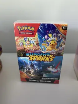 Pokemon Scarlet & Violet: Surging Sparks Booster Bundle Box 6 Packs Tcg Card - Image 1
