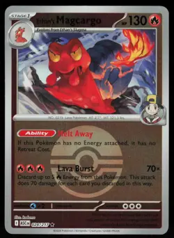 Ethan's Magcargo (Poke Ball) 024/217 Ascended Heroes Pokemon Reverse Holo NM - Image 1