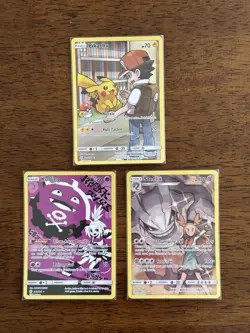Three Pokemon TCG Cosmic Eclipse Secret Rares Including Pikachu 241/236 - Image 1