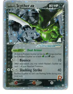 Rocket's Scyther ex 102/109 Holo EX Rare Team Rocket Returns Pokemon HP/DMG - Image 1