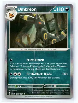 Umbreon #059/131 SV: Prismatic Evolutions Holo pokemon TCG - Image 1