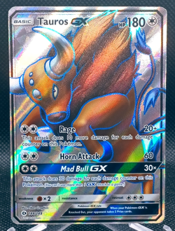 Tauros GX 144/149 Ultra Rare Sun & Moon Pokemon TCG LP - Image 1