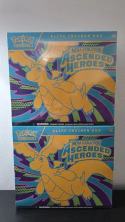Pokemon TCG Ascended Heroes ETB Elite Trainer Box - Lot Of 2 - Factory Sealed! - Image 1