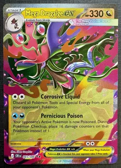 2025 Pokemon - Mega Dragalge Ex- 65/86 - DOUBLE RARE HOLO - ME04: Chaos Rising - Image 1