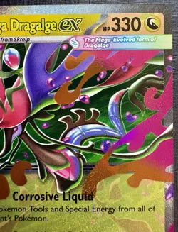 2025 Pokemon - Mega Dragalge Ex- 65/86 - DOUBLE RARE HOLO - ME04: Chaos Rising - Image 2