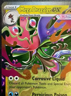 2025 Pokemon - Mega Dragalge Ex- 65/86 - DOUBLE RARE HOLO - ME04: Chaos Rising - Image 5