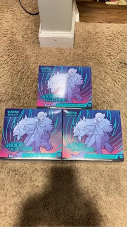 Journey Together Etb Pokemon Cards Elite Trainer Box Sealed X3 - Image 1