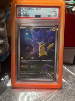 Pokemon 172 Pikachu PSA 10 AR 172/151 Collect 151 Gengar S.Chinese - Image 5