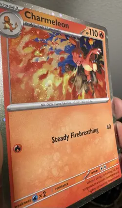 Swirl!🌀 Charmeleon (Cosmos Holo) 079 Holo Promo ME: Mega Evolution Pokemon NM ✨ - Image 4