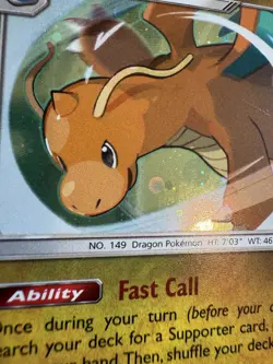 Pokemon Company Pokemon TCG Dragonite 119/181 SM Team Up Holo Rare - Image 2