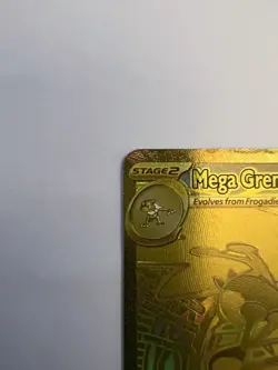 Mega Greninja EX 122/086 Mega Hyper Rare Gold Chaos Rising Pokemon - Image 2