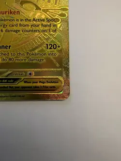 Mega Greninja EX 122/086 Mega Hyper Rare Gold Chaos Rising Pokemon - Image 5
