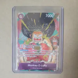 One Piece TCG Monkey D. Luffy OP07- 073 R Card Bandai Card Game Fest 25/26 Promo - Image 1