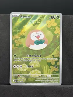 Pokemon Rowlet 090/088 Holo Illustration Rare Perfect Order - Image 1