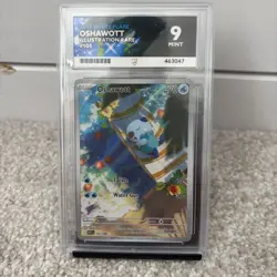 Oshawott Illustration Rare Pokemon White Flare Card 105/086 English Edition Ace9 - Image 1