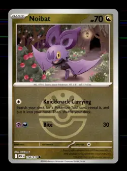 Noibat (Friend Ball) 156/217 Common Ascended Heroes Pokemon Reverse Holo NM - Image 1