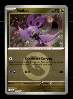 Noibat (Energy Symbol Pattern) 156/217 Ascended Heroes Pokemon Reverse Holo NM - Image 1