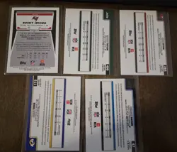 Topps Chrome 2025 NFL numbered Card Lot (5) Irving Taylor Verse Otton - Image 2