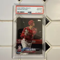 2018 Topps Update 💎PSA 10💎 Shohei Ohtani Rookie Card RC #US189 3 HR Streak - Image 1
