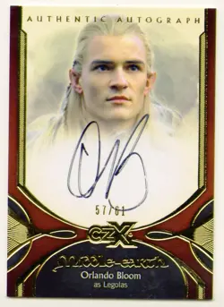 CZX Middle Earth Orlando Bloom as Legolas Autograph Card OB-L3 - Image 1