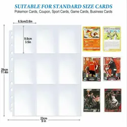 900 Pockets Card Sleeves Binder Sheets 50 Pages for 3 Ring Album baseball TCG - Image 3