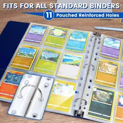900 Pockets Card Sleeves Binder Sheets 50 Pages for 3 Ring Album baseball TCG - Image 5