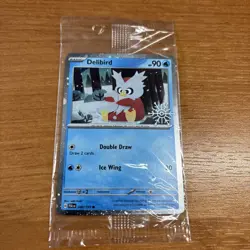 Pokemon TCG Delibird 046/193 SEALED Festive Snowflake Stamp Promo - Image 1