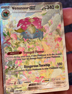 Pokemon TCG Venuaur Ex 198/165 Special Illustration S&V 151 English NM/Mint - Image 3