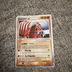 Pokemon Card - Groudon ex Nintendo Black Star Promos 038 Promo Holo - Image 1