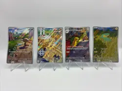 Pokemon TCG Illustration Rare Holo Lot Of 4 Timburr, Electrike, Wooper, Gumshoos - Image 1