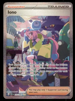 Pokemon Cards Iono 237/091 Holo Paldean Fates Special Illustration Rare NM - Image 1