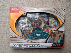 Pokemon TCG: Mabosstiff ex Box - 2 Foil Promo Cards & 4 Booster Packs - NEW - Image 1