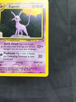 Pokemon Cards: Neo Discovery 1st Edition Rare: Espeon 20/75 - Image 4