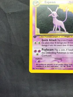 Pokemon Cards: Neo Discovery 1st Edition Rare: Espeon 20/75 - Image 5