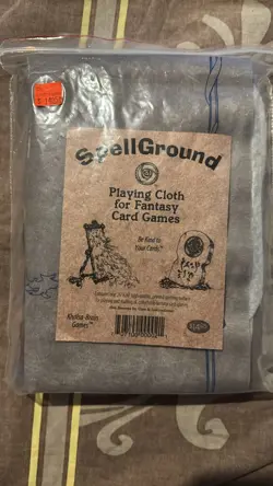 1994 Spellground Playmat Grey Blue V1 Original 2-Player Khalsa Brain Games OVP - Image 3