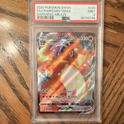 Pokemon Charizard VMAX PSA 9 2020 Darkness Ablaze 020/189 Full Art Holo - Image 1