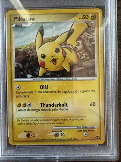 2010 POKEMON WORLD COLLECTION PORTUGUESE PIKACHU HOLO PSA 10 GEM MINT - Image 1