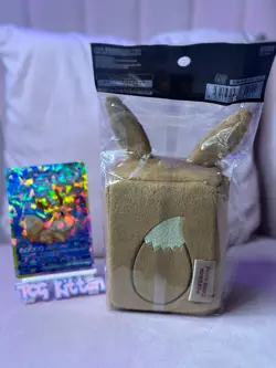 Eevee Plush Deck Box - Pokemon Center Exclusive - TCG Deck Box - TCGKITTEN - Image 2