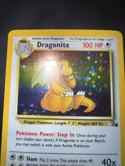 Pokemon Card english Holo Dragonite 4/62 Fossil Wizards 1999 LP - Image 4