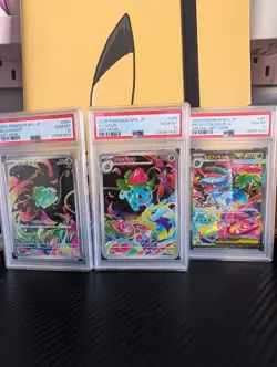 PSA 10 - Mega brave trio Bulbasaur Ivysaur Venusaur gem mint graded Pokemon TCG - Image 2
